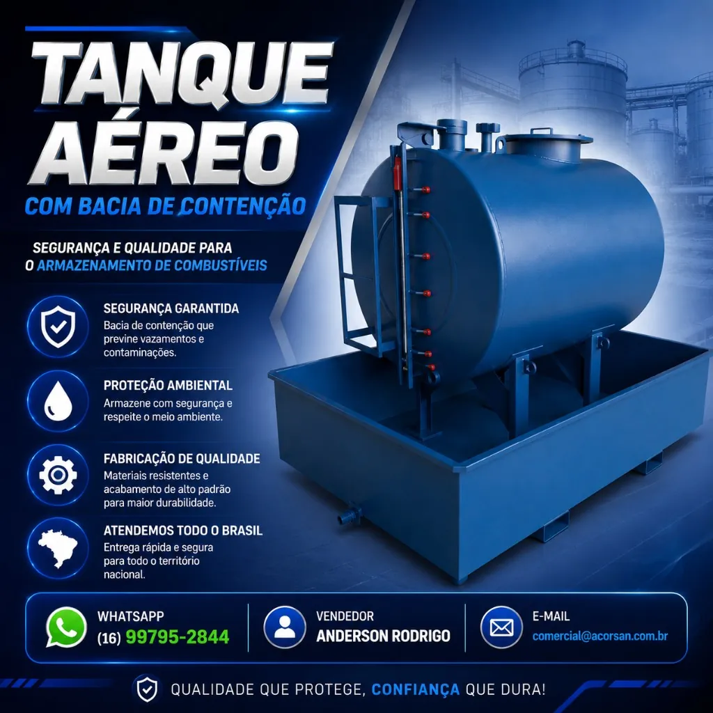 Tanque Aéreo Estacionário para Operação Contínua em Minas Gerais