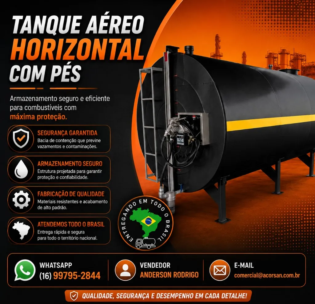 Material adequado ao produto — aço carbono, inox ou ligado